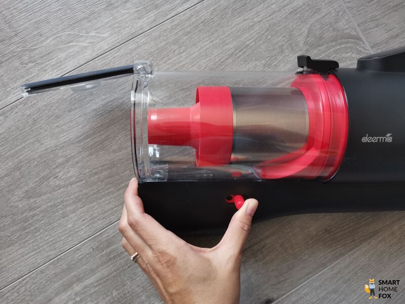 Deerma T20W опорожнение пылесборника